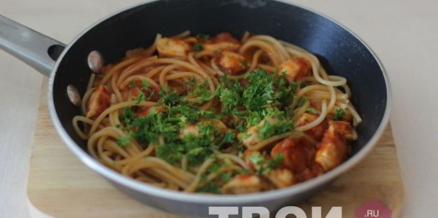 паста с курицей в томате