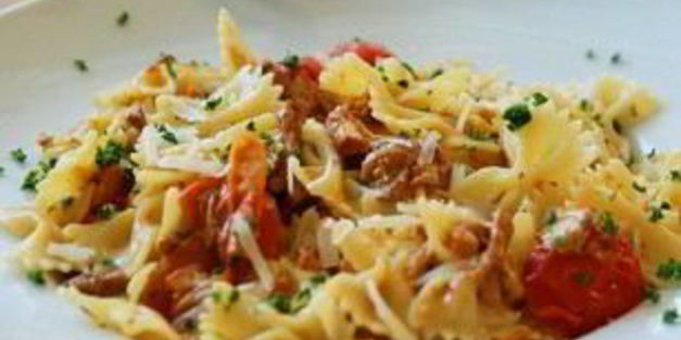 паста с лисичками в сливочном соусе