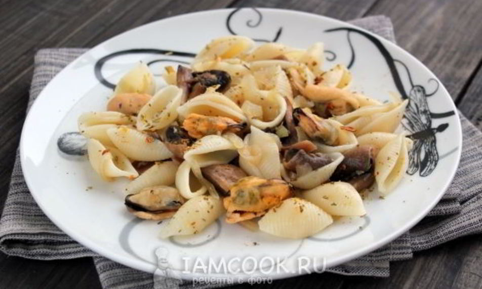 Рецепт паста с мидиями