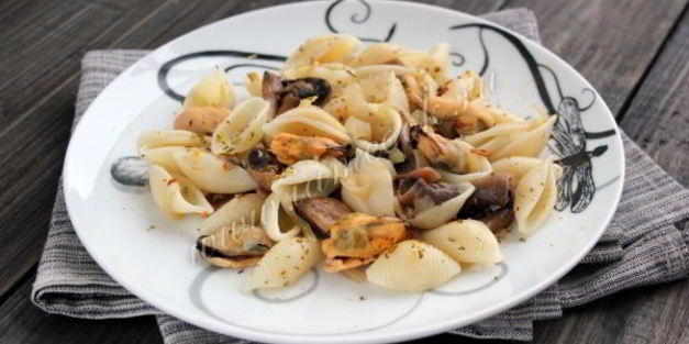 паста с мидиями