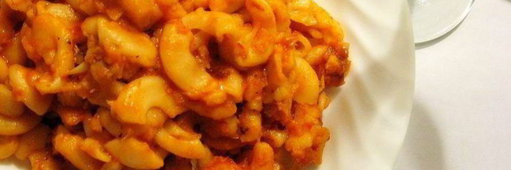 Паста с острым рыбным соусом