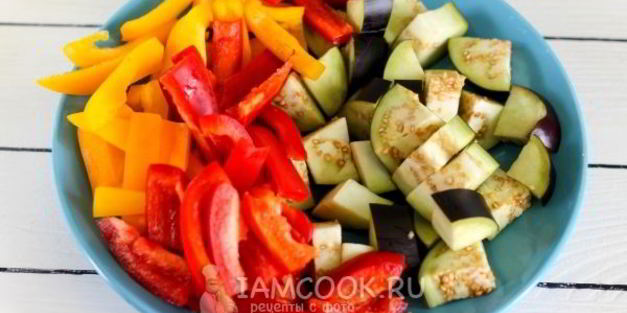 паста с овощами в сливочном соусе