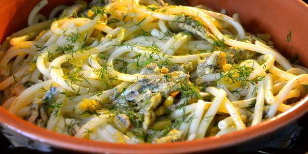 паста с сардинами