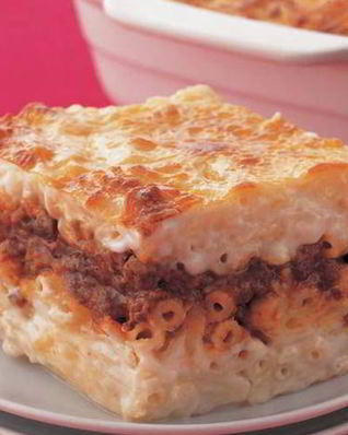 Паста с соусом бешамель