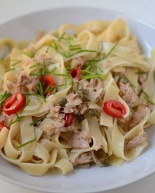 Паста с тунцом консервированным