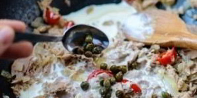 паста с тунцом консервированным