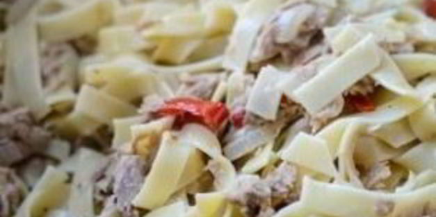 паста с тунцом консервированным