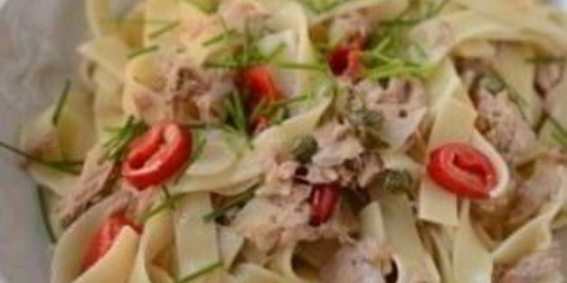 паста с тунцом консервированным