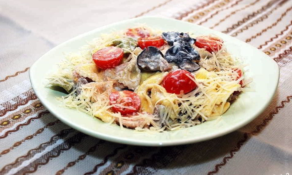 Рецепт паста с вешенками