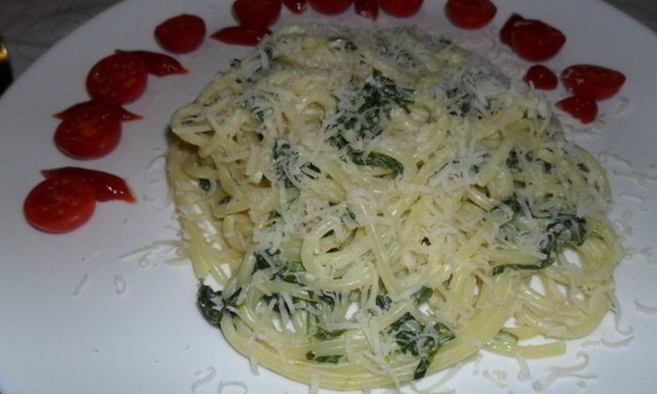 Рецепт паста со шпинатом и сыром филадельфия