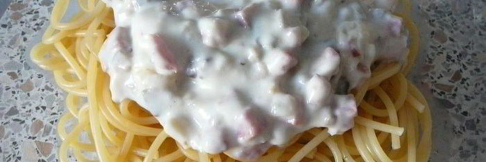 Паста со сливочно-грибным соусом