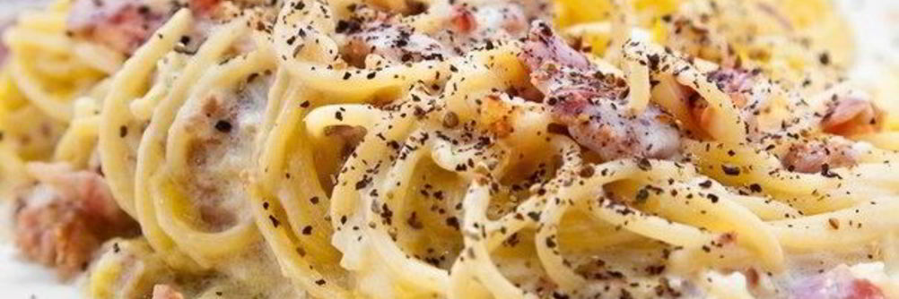 Спагетти карбонара с курицей