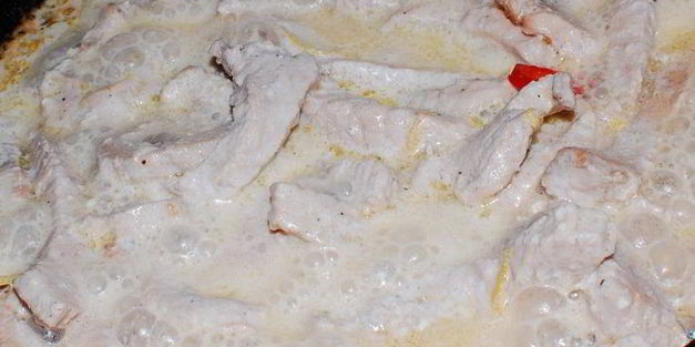 спагетти с индюшкой и лимоном