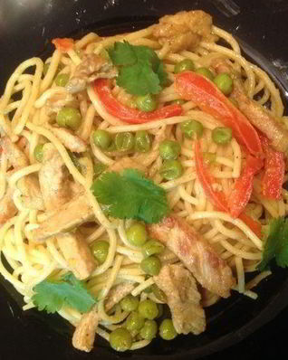 Спагетти с карри