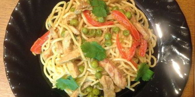 спагетти с карри