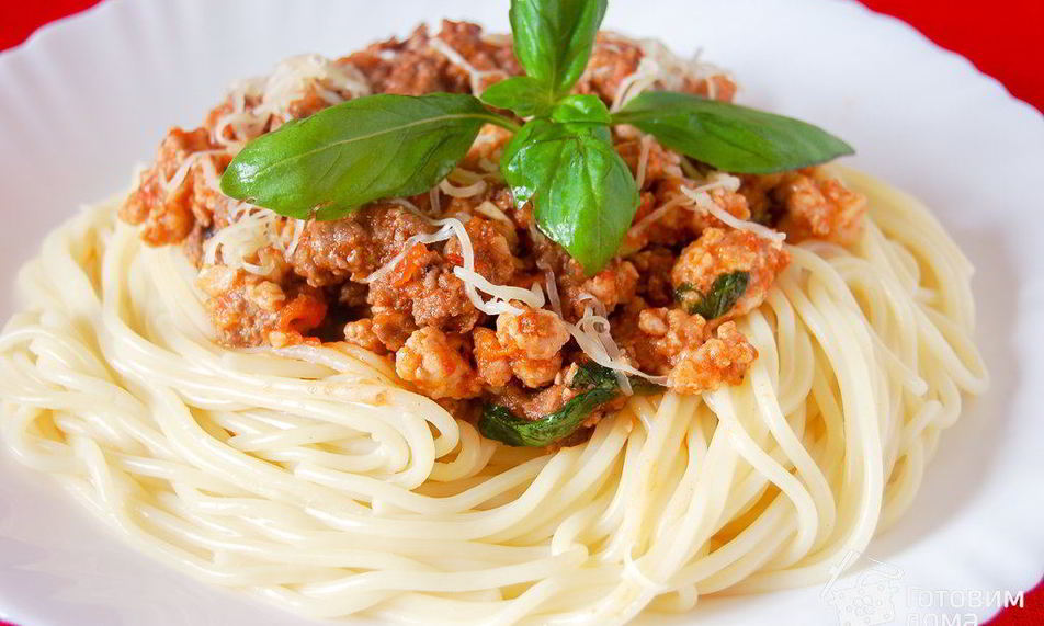 Рецепт спагетти с соусома болоньезе
