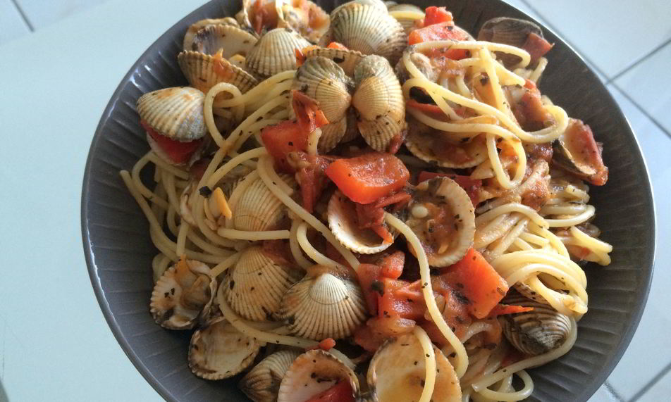 Рецепт спагетти вонголе на вине