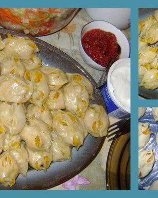 Манты с тыквой