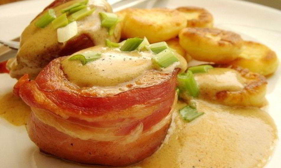 Рецепт медальоны из свиной вырезки и картофельные ньокки под сливочно-горчичным соусом