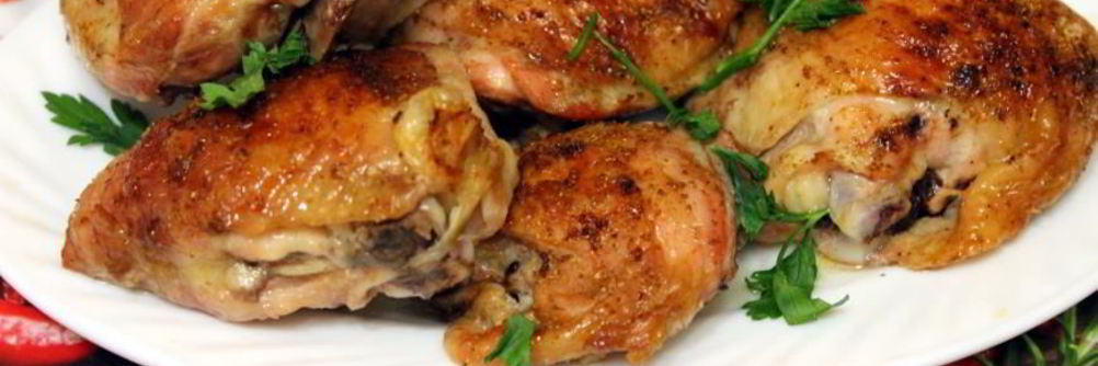 Ароматные запеченные куриные бедрышки