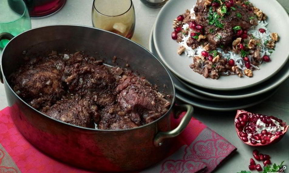 Рецепт баранина с гранатом