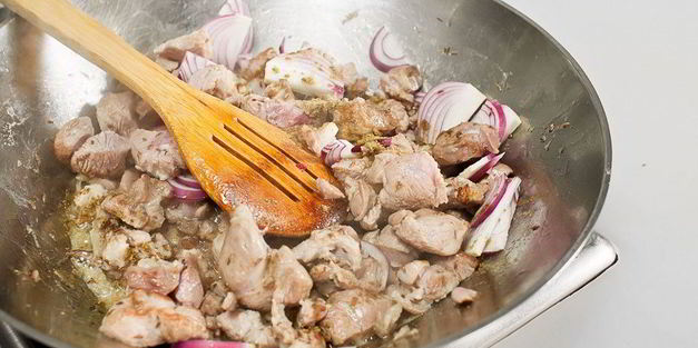 фаршированная бараниной тыква