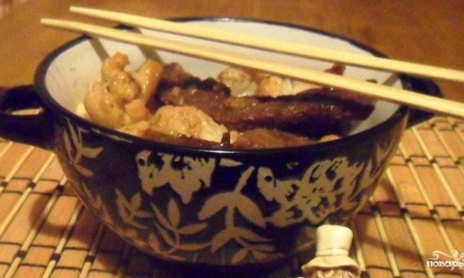 Рецепт говядина с цветной капустой