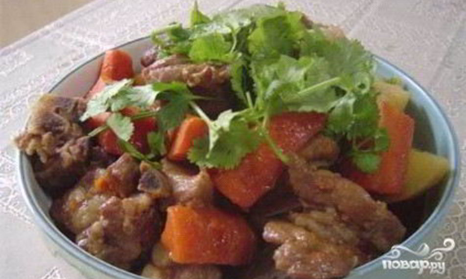 Рецепт говяжьи ребрышки, тушеные с картошкой