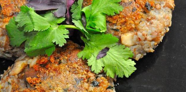 гречневые биточки с грибами