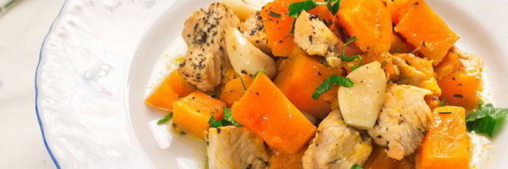 Индейка с тыквой в духовке