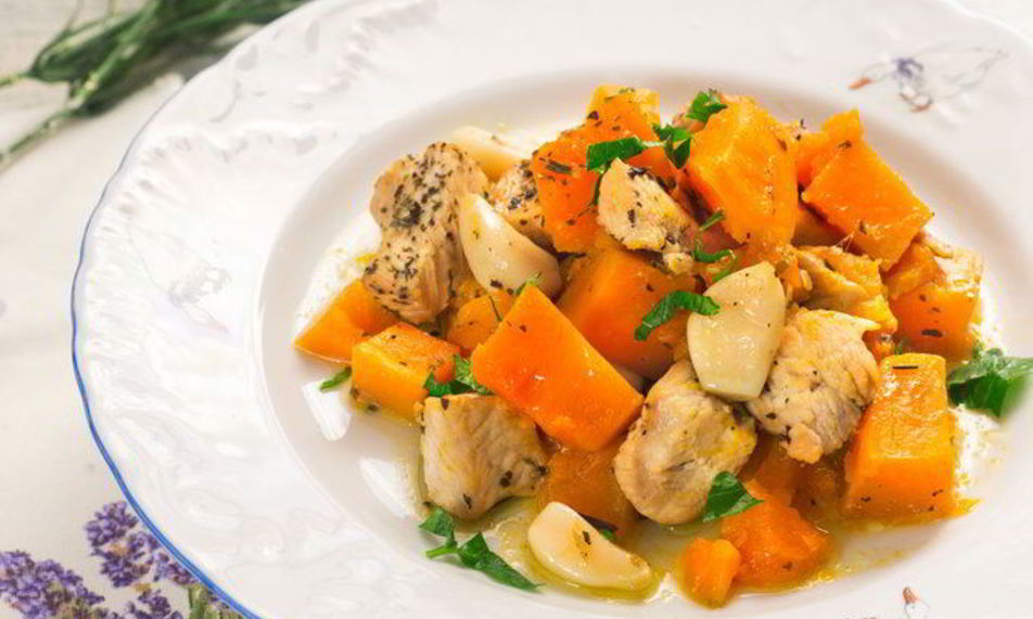 Рецепт индейка с тыквой в духовке