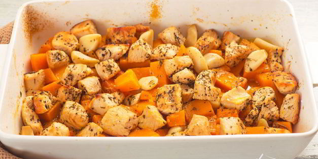 индейка с тыквой в духовке