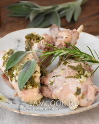 Кролик с ароматными травами