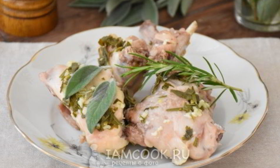 Рецепт кролик с ароматными травами