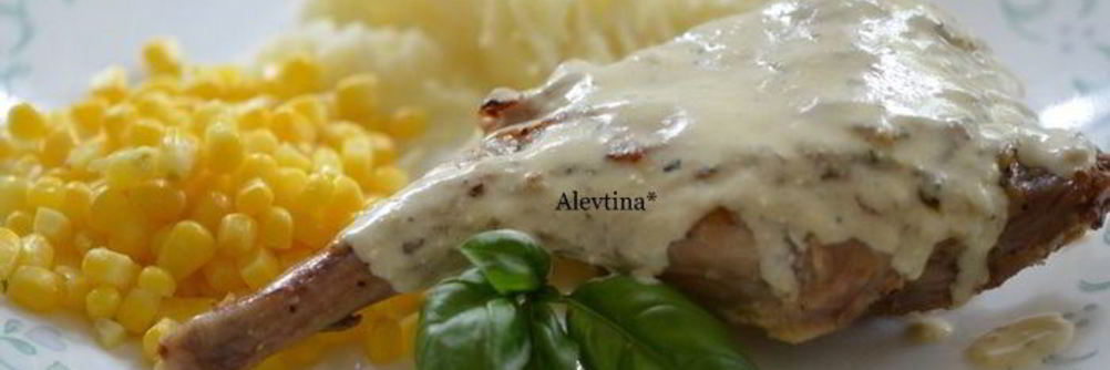 Кролик с горчичным соусом