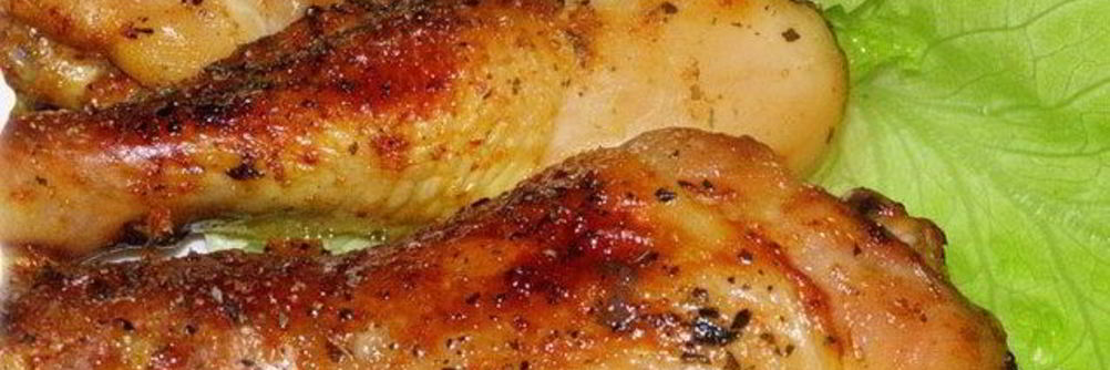 Куриная голень в фольге