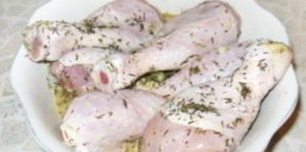 куриная голень в фольге