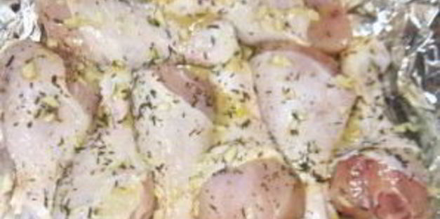 куриная голень в фольге