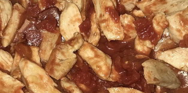 куриная грудка с томатами в сливках