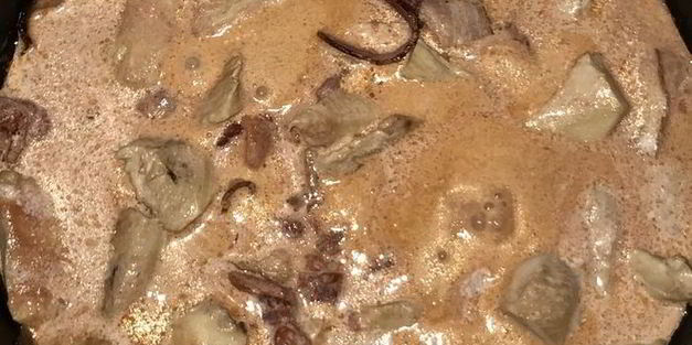 куриная грудка с томатами в сливках