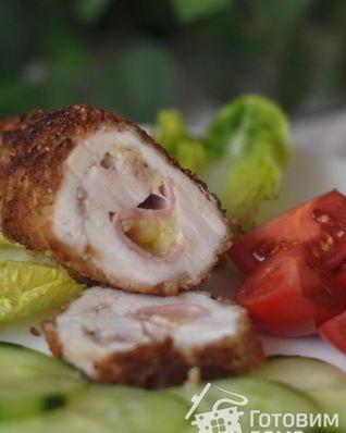 Куриная грудка в хрустящей ореховой панировке