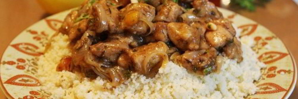Куриное филе по-мароккански с кускусом