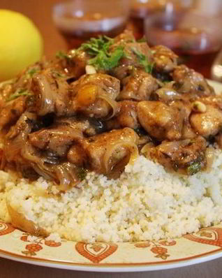Куриное филе по-мароккански с кускусом