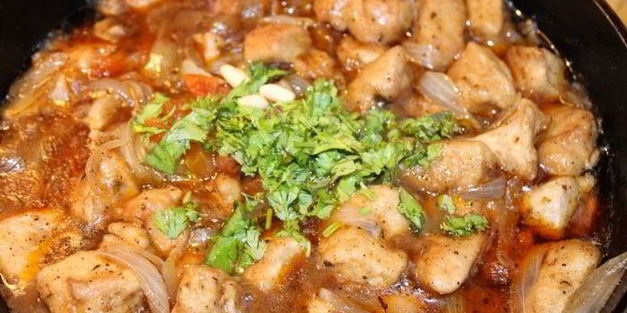 куриное филе по-мароккански с кускусом