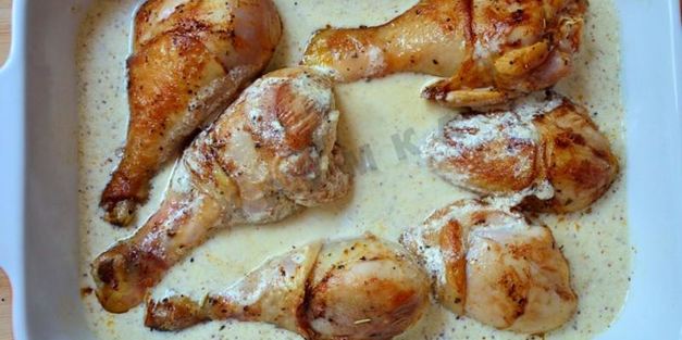 куриные голени в сливочно-горчичном соусе