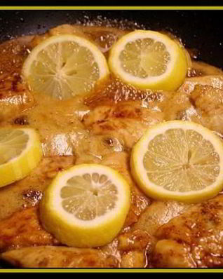 Куриные грудки с лимоном