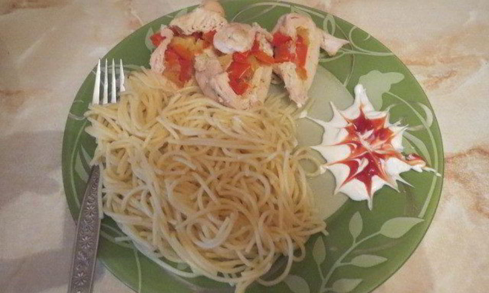 Рецепт куриные кармашки с начинкой из ананасов и сладкого перца