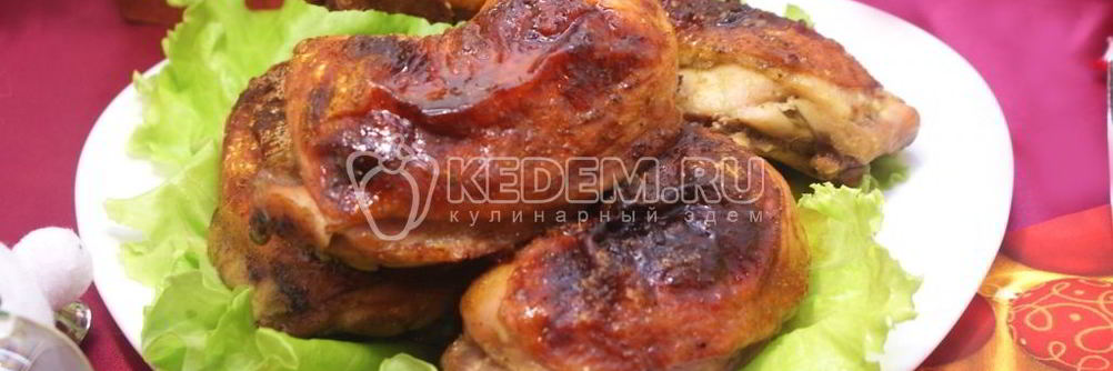 Куриные ножки в горчично-медовой глазури