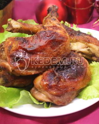 Куриные ножки в горчично-медовой глазури