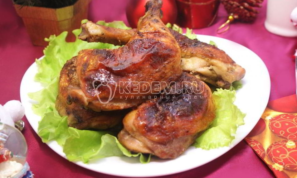 Рецепт куриные ножки в горчично-медовой глазури